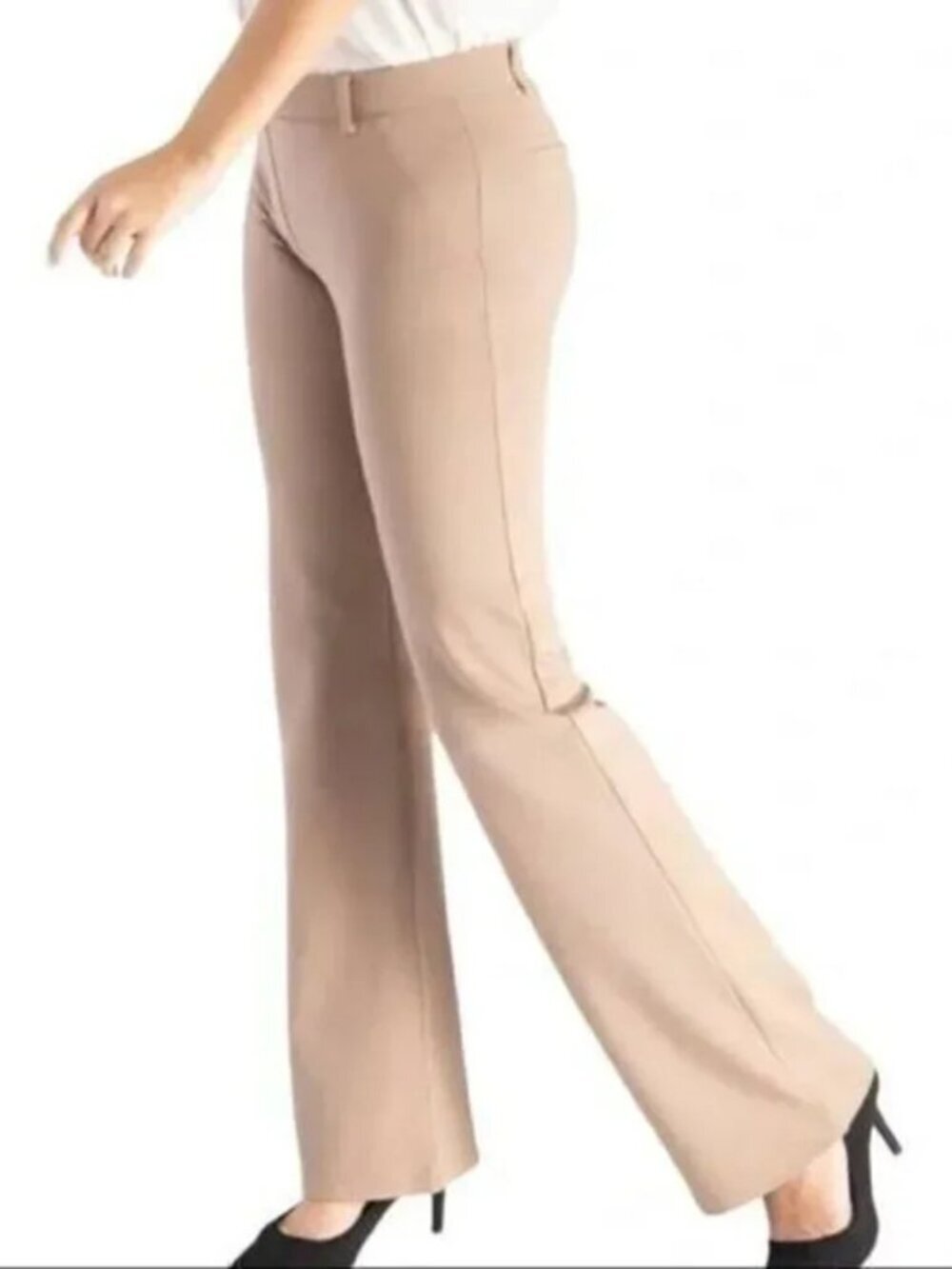 New Betabrand Bootcut Khaki Twill Classic Dress Pant Yoga Pants Small Long Tall